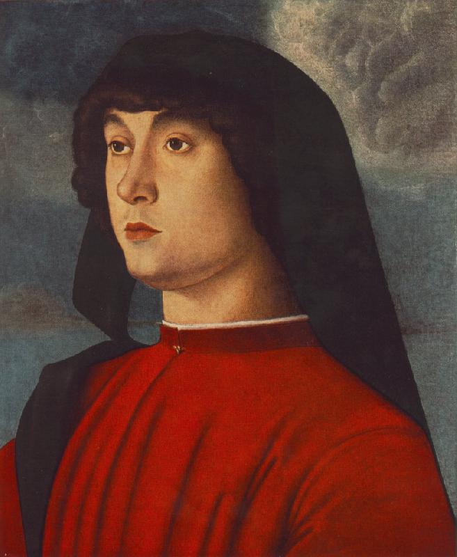 BELLINI, Giovanni Portrait of a Young Man in Red3655 china oil painting image